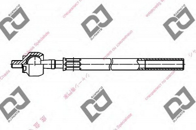 DJ PARTS dr1077 -  Осевой шарнир, рулевая тяга